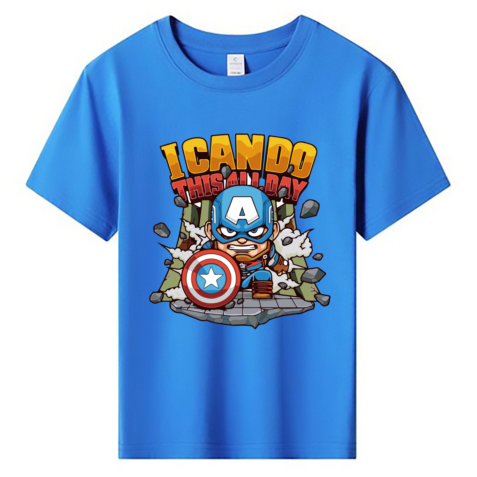 （画像用） アベンジャーズ The Avengers 綿100％キッズTシャツ（フロントプリント）